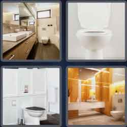 4 Pics 1 Word 6 Letters Toilet