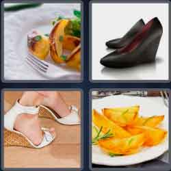 4 Pics 1 Word 6 Letters Wedges