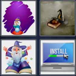 4 Pics 1 Word 6 Letters Wizard