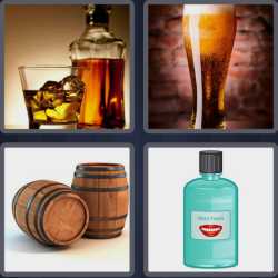 4 Pics 1 Word 7 Letters Alcohol