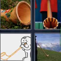 4 Pics 1 Word 7 Letters Alphorn