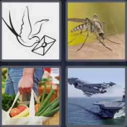 4 Pics 1 Word 7 Letters Carrier
