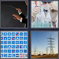 4 Pics 1 Word 7 Letters Conduct