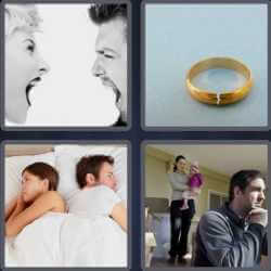 4 Pics 1 Word 7 Letters Divorce