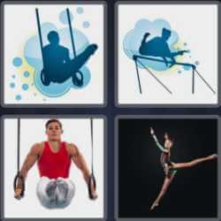 4 Pics 1 Word 7 Letters Gymnast