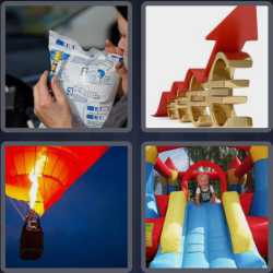 4 Pics 1 Word 7 Letters Inflate