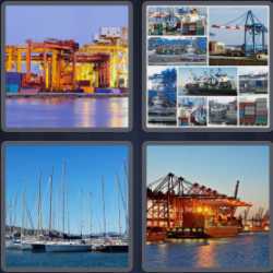 4 Pics 1 Word 7 Letters Seaport