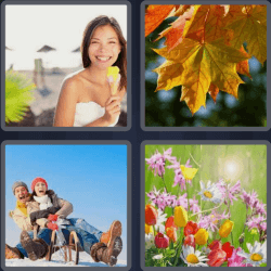 4 Pics 1 Word 7 Letters Seasons