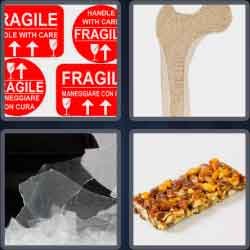4 Pics 1 Word 7 Letters Brittle