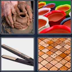 4 Pics 1 Word 7 Letters Ceramic