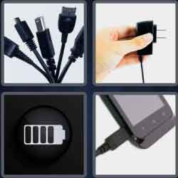 4 Pics 1 Word 7 Letters Charger