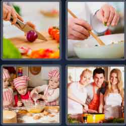 4 Pics 1 Word 7 Letters Cookery