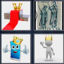 4 Pics 1 Word 7 Letters Crowned