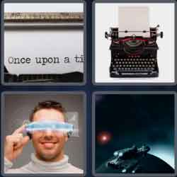 4 Pics 1 Word 7 Letters Fiction