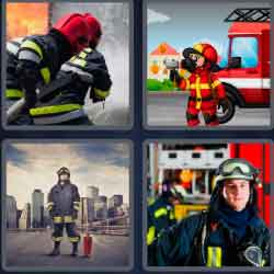 4 Pics 1 Word 7 Letters Fireman