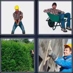 4 Pics 1 Word 7 Letters Laborer