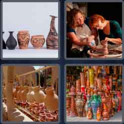 4 Pics 1 Word 7 Letters Pottery