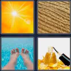 4 Pics 1 Word 7 Letters Shimmer