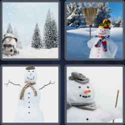 4 Pics 1 Word 7 Letters Snowman