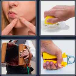 4 Pics 1 Word 7 Letters Squeeze