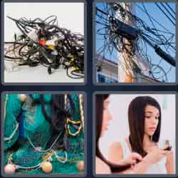 4 Pics 1 Word 7 Letters Tangled