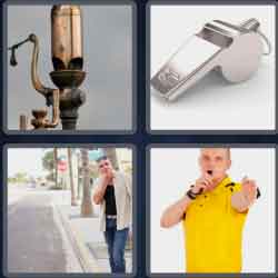 4 Pics 1 Word 7 Letters Whistle