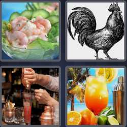 4 Pics 1 Word 8 Letters Cocktail
