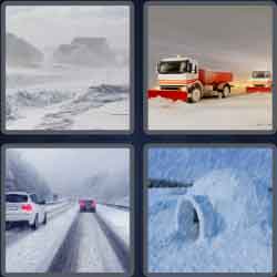 4 Pics 1 Word 8 Letters Blizzard