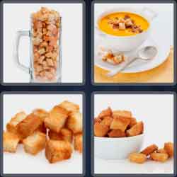 4 Pics 1 Word 8 Letters Croutons