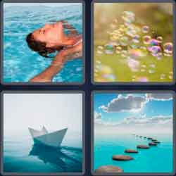4 Pics 1 Word 8 Letters Floating