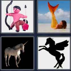 4 Pics 1 Word 8 Letters Mythical