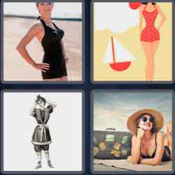4 Pics 1 Word 8 Letters Swimsuit