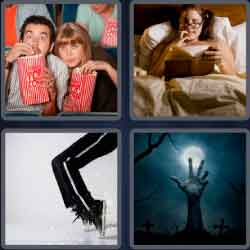 4 Pics 1 Word 8 Letters Thriller