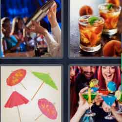 4 Pics 1 Word 9 Letters Cocktails