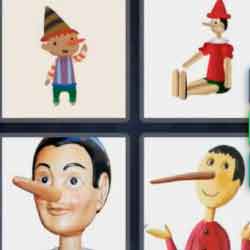 4 Pics 1 Word 9 Letters Pinocchio