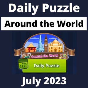 Daily puzzle Around the World July 2023