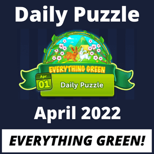 Daily puzzle Everything green April 2022