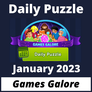 Daily puzzle Games galore January 2023