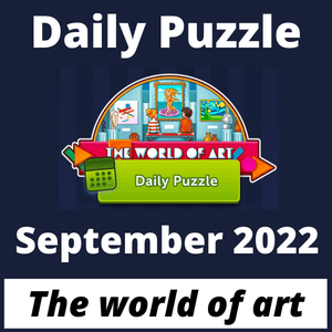 Daily puzzle The world of art September 2022